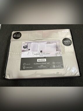 Wendy Bellissimo Queen Sheet Set - Light Gray